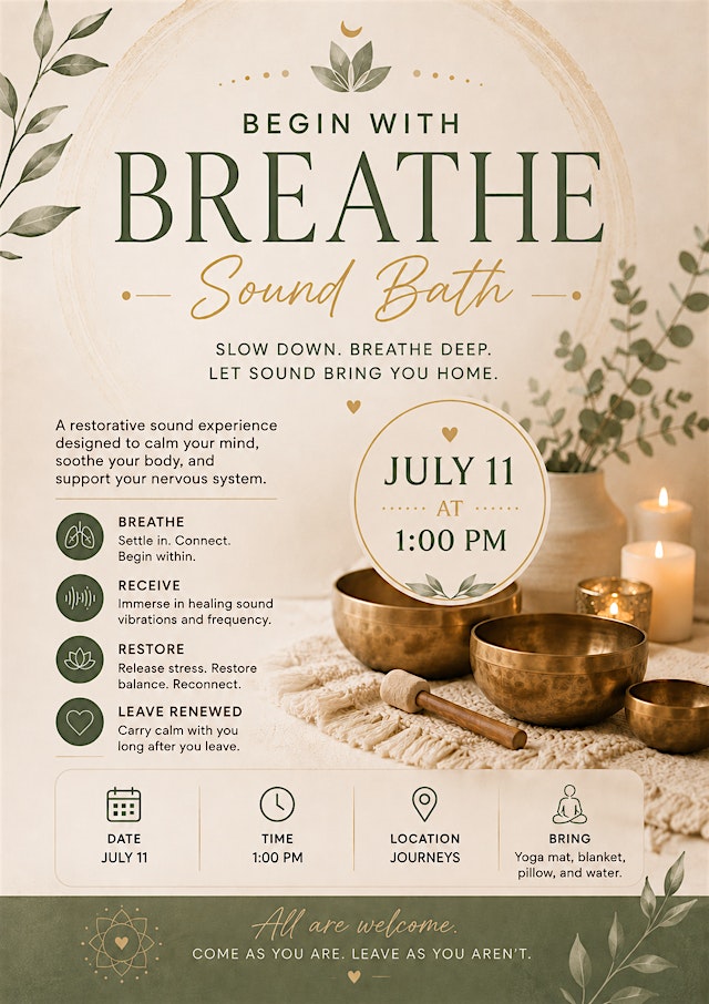 Image principale de Sound Bath - Begin with Breath