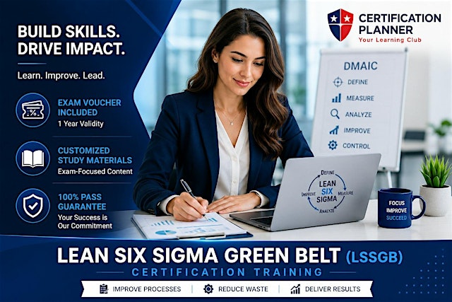 Lean Six Sigma Green Belt Cleveland | LSSGB Bootcamp with Pass Guarantee primary image