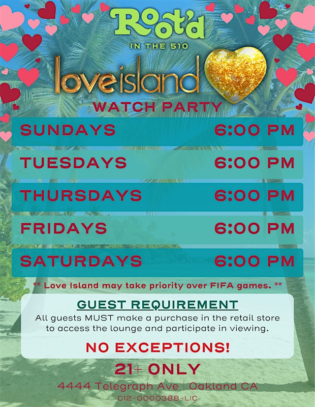 Image principale de Love Island Watch Party