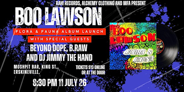 Imagem principal de Boo Lawson - Flora & Fauna Album Launch