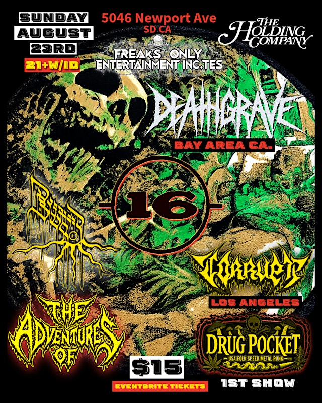 Deathgrave & 16 In San Diego primary image