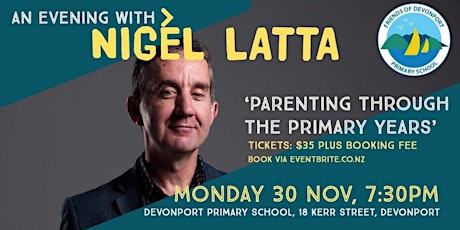 Parenting through the Primary years with Nigel Latta primary image