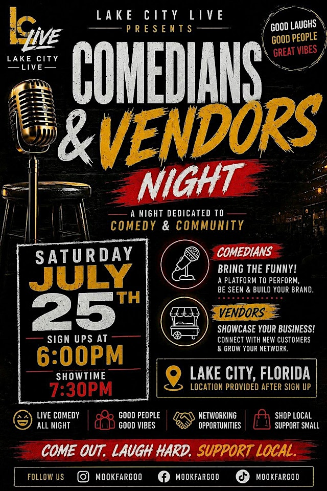 Image principale de Lake city live open mic