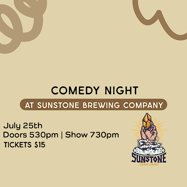 Imagen principal de Copy of Comedy Night @ Sunstone Brewing Company