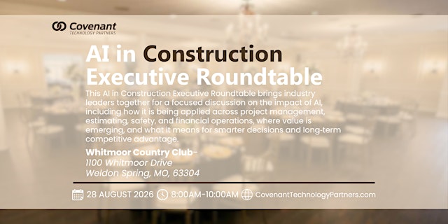 AI in Construction Executive Roundtable primary image