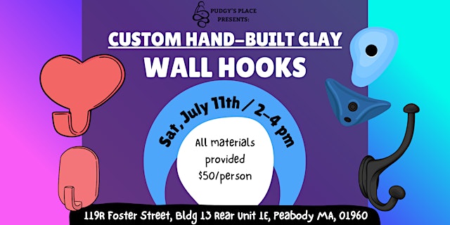 Image principale de Clay Fidget Stones Custom & Handmade (Slab + Pinch Clay) 7/25 from 6-8pm