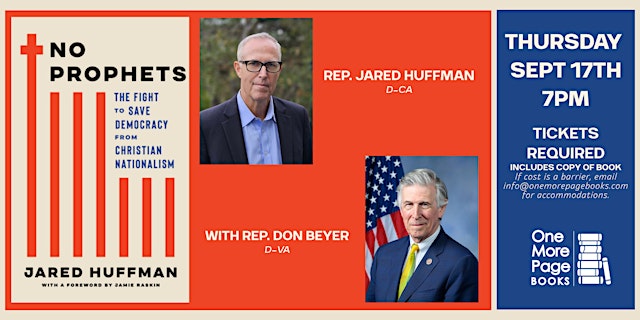 Image principale de Congressman Jared Huffman in conversation with Rep. Don Beyer - NO PROPHETS