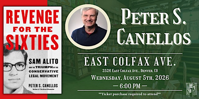 Peter S. Canellos Live at Tattered Cover Colfax primary image