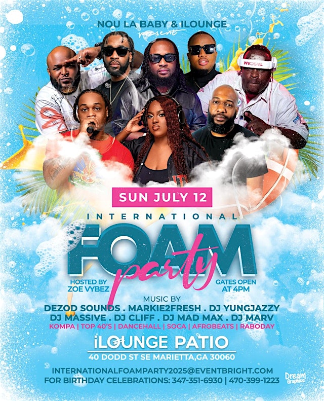 Image principale de International Foam Party In ATL