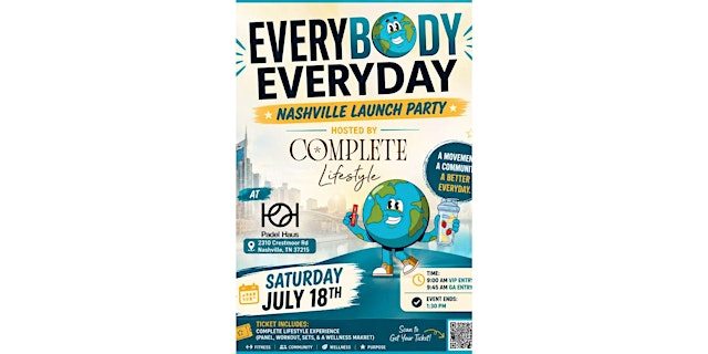 Imagem principal de Everybody Everyday Wellness Launch Party hosted by COMPLETE Lifestyle