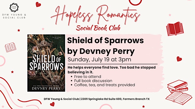 Hauptbild für Shield of Sparrows | Hopeless Romantics Book Club