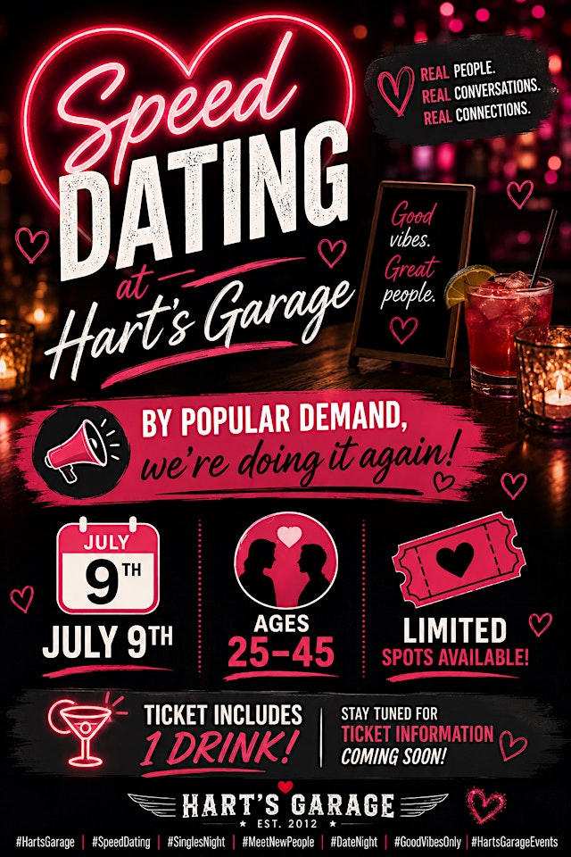 Image principale de Date Night at Harts Garage