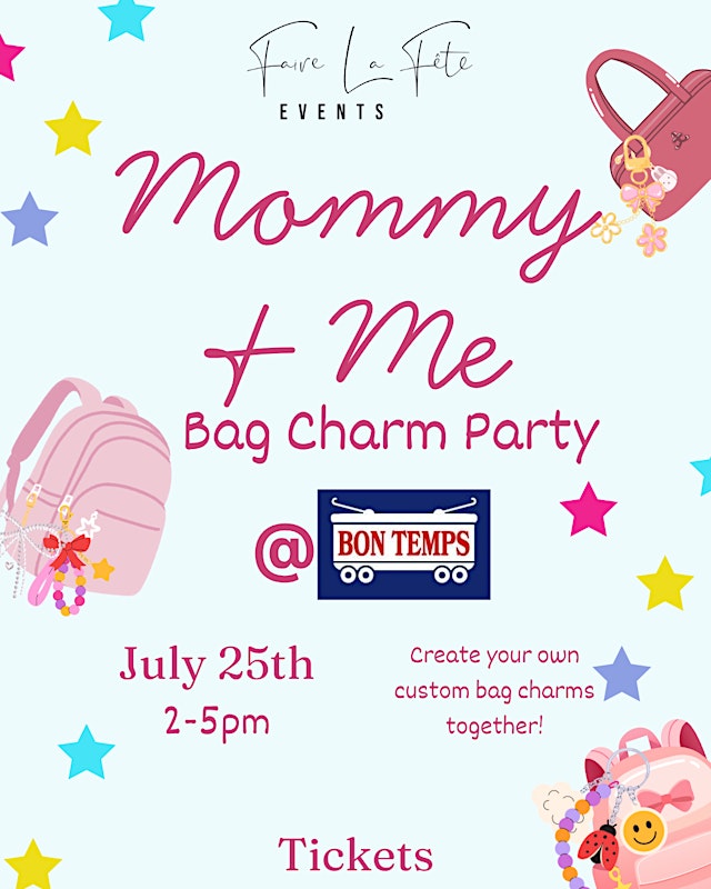 Bon Temps Boutique Mommy & Me Bag Charm Party primary image
