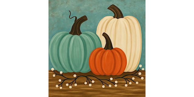 Image principale de Pumpkin Kisses, Harvest Wishes - Paint and Sip in Savannah | Classpop!™