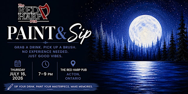Primaire afbeelding van Paint Night - Moonlit Pines