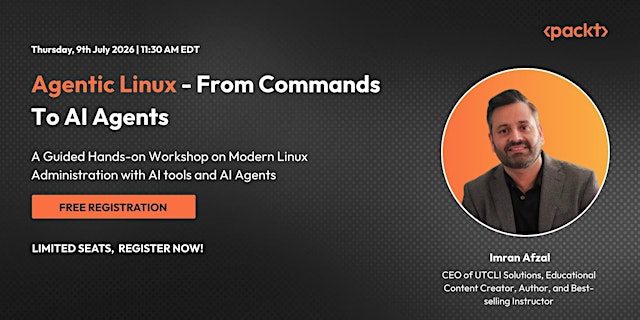 Imagem principal do evento Agentic Linux – From Commands to AI Agents