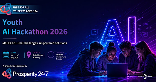 Image principale de Youth Hackathon 2026 | Digital Jersey x Prosperity 24/7