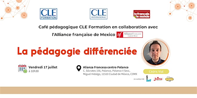 Image principale de Café pédagogique CLE Formation - Cédric Vial - Alliance française Mexico