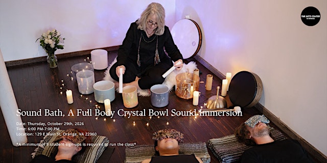 Image principale de Sound Bath, A Full Body Crystal Bowl Sound Immersion