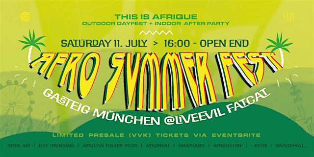 Hauptbild für This Is Afrique - AFRO SUMMER FEST 26