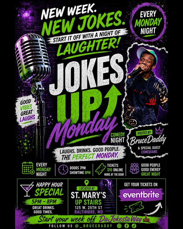 Image principale de Jokes Up Comedy Monday