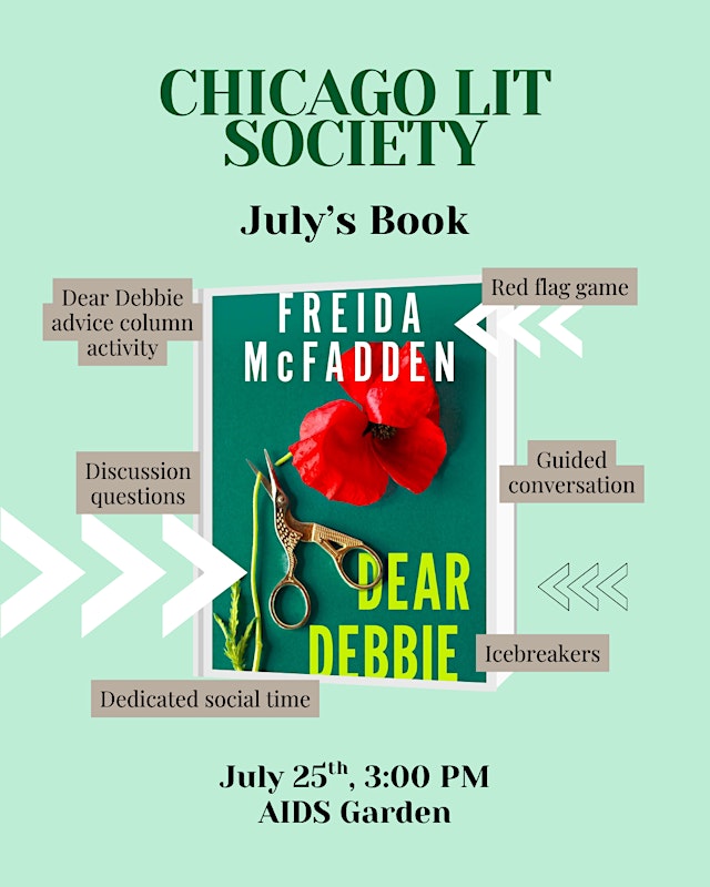 Primaire afbeelding van July Book Club & Thriller Games Picnic: Dear Debbie