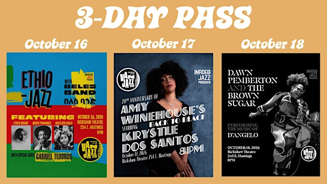 Imagem principal de Infidels Jazz 3-Day Pass: October 16th, 17th, 18th
