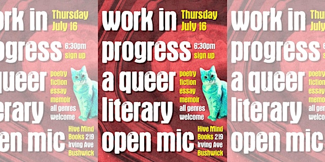 Imagen principal de Work In Progress: A Queer Literary Open Mic