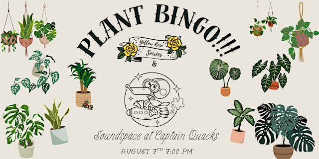 Image principale de Plant Bingo at Sound Space at Captain Quacks!!!