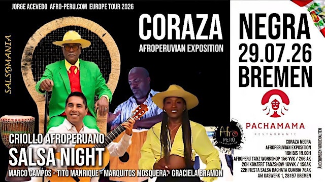Image principale de Coraza Negra afroperu Musik in Bremen