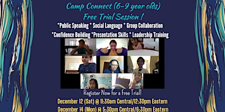 Free Trial PUBLIC SPEAKING/COMMUNICATION COACHING CAMP [Kids  6-9years old]