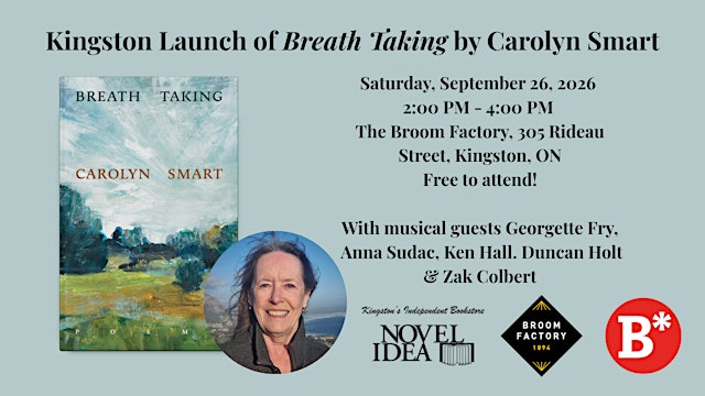 Imagen principal de Book Launch for "Breath Taking" by Carolyn Smart