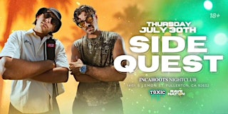 Side Quest : Live @ Incahoots Night Club , Thursday July 30th primary image