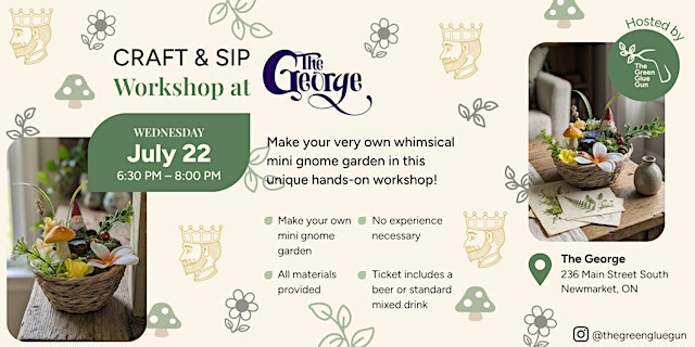 Craft & Sip Workshop - Mini gnome garden primary image