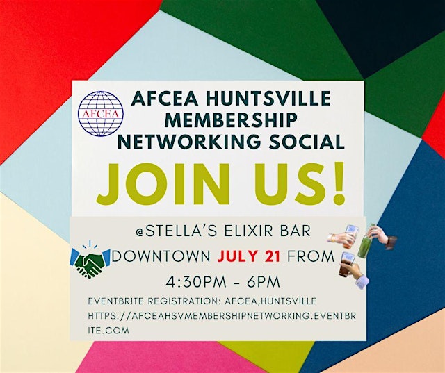 Image principale de AFCEA Membership Networking Social - JULY 21 2026