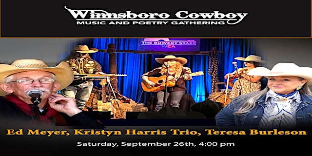 Winnsboro Cowboy Music and Poetry Gathering Saturday Afternoon Concert primary image