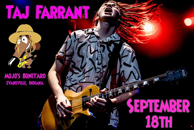 Imagen principal de Taj Farrant returns to Mojo's BoneYard - September 18th!