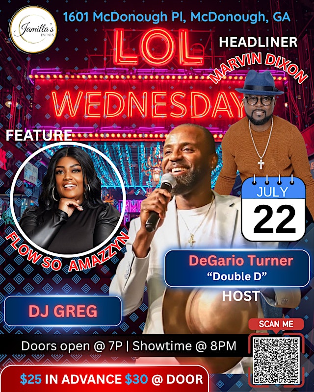 LOL Wednesdays @ Jamilla’s Events primary image