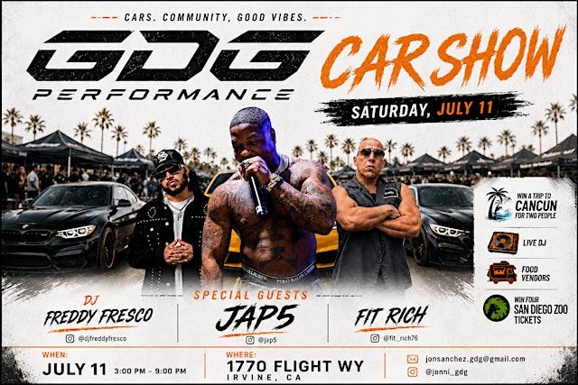Image principale de GDG Performance Car Show: Irvine, CA