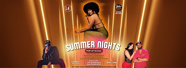 Image principale de Summer Nights Pop Up Social | Special Guest: Susan Beras