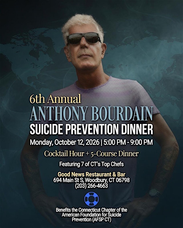 Image principale de 6th Annual Anthony Bourdain Suicide Prevention Dinner