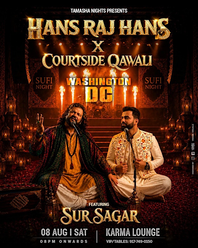 Image principale de HANS RAJ HANS X SUR SAGAR Live Sufi Night in DC