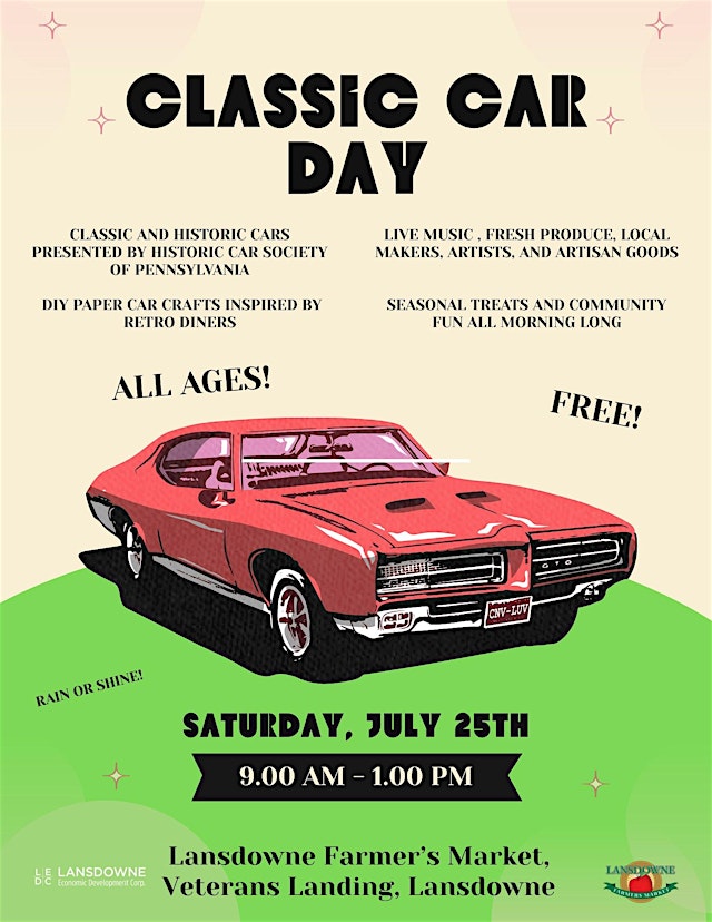 Image principale de Classic Car Day - At the Lansdowne Farmers Market