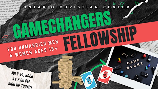 Imagem principal do evento Gamechangers (Singles Ministry)