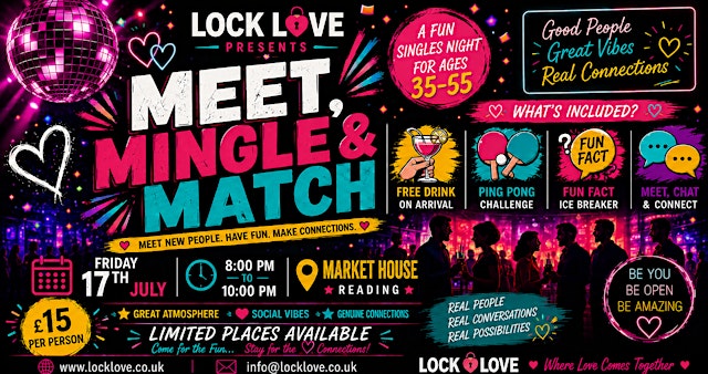 Image principale de MEET, MINGLE & MATCH Age 35-55