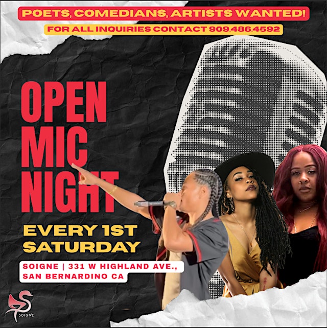 Image principale de Soigne's Open Mic Night