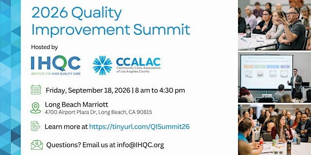 Image principale de 2026 Quality Improvement Summit
