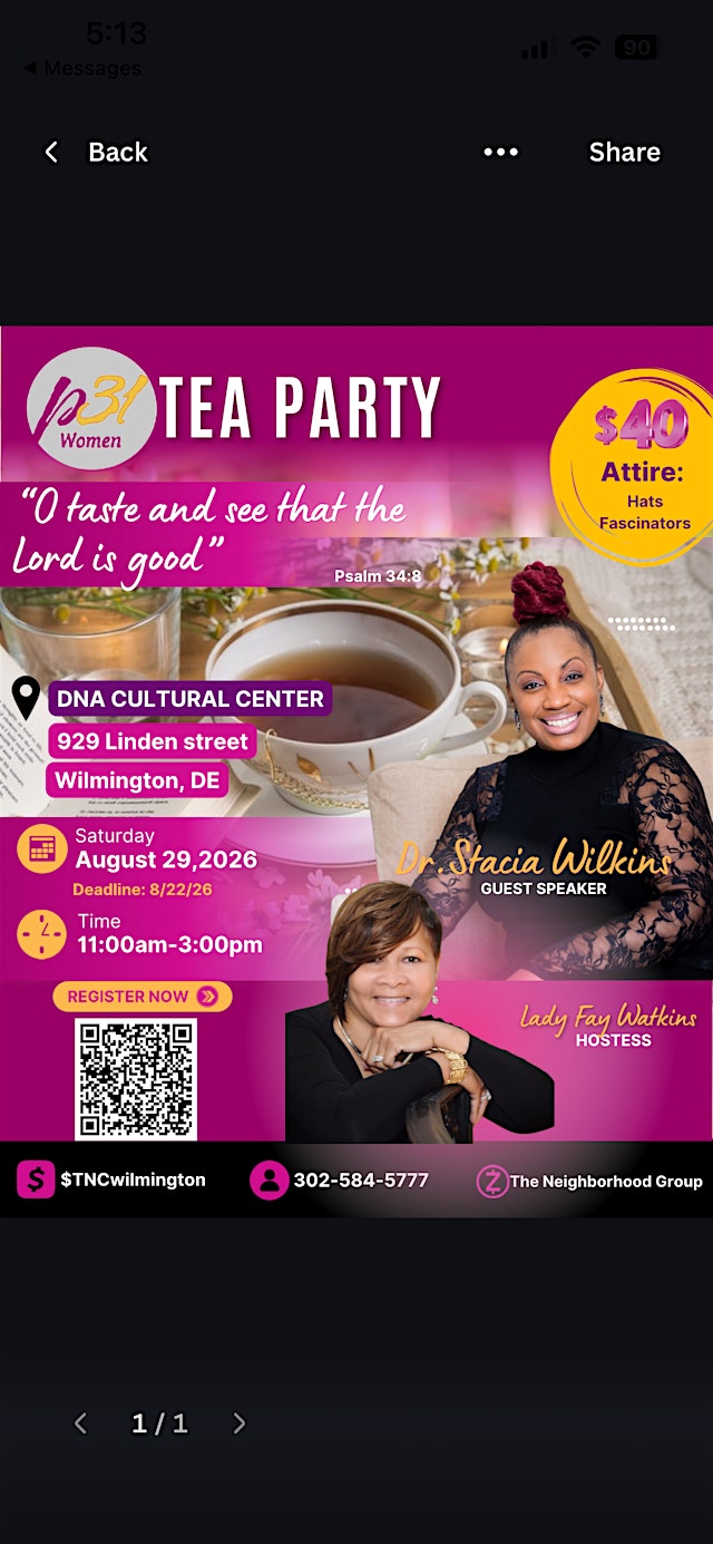 Imagen principal de P31 Women's Tea Party