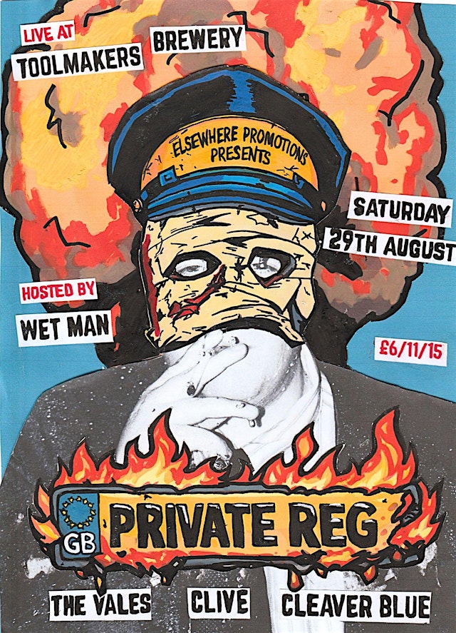 Primaire afbeelding van Private Reg w/ Wet Man & Supports Live @ Toolmakers