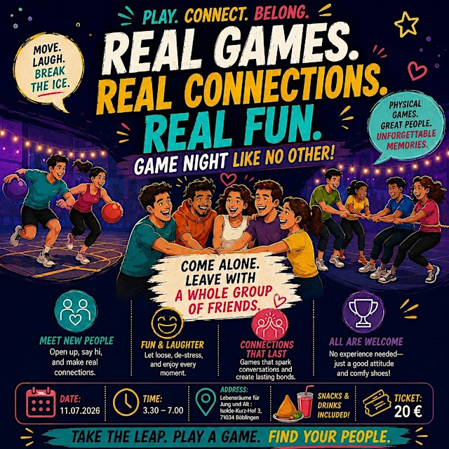 Imagem principal do evento Games connect people - the social game night
